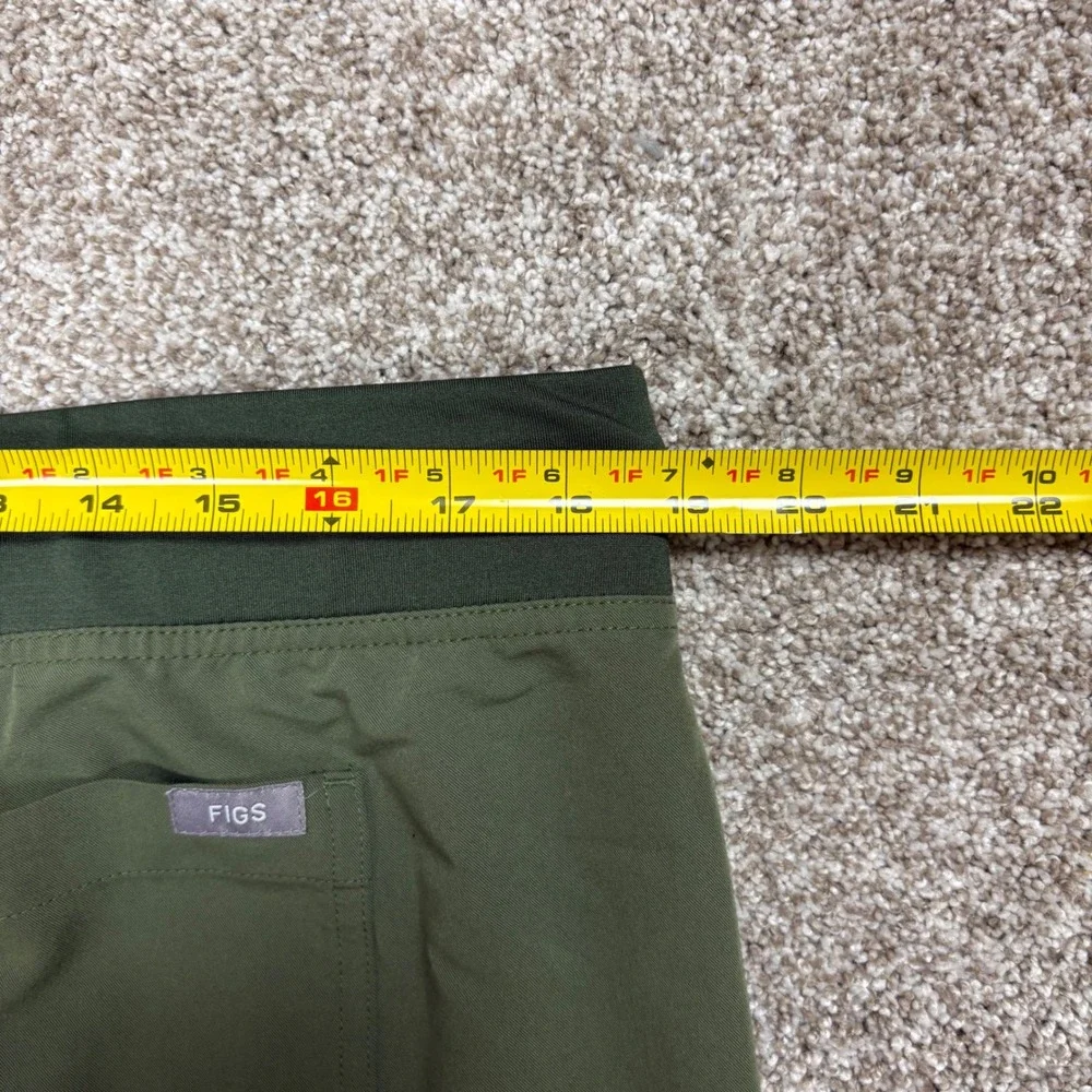 FIGS Pisco Scrub Pants Men's XL Dark Olive Straight Leg Medical Nurse Drawstring